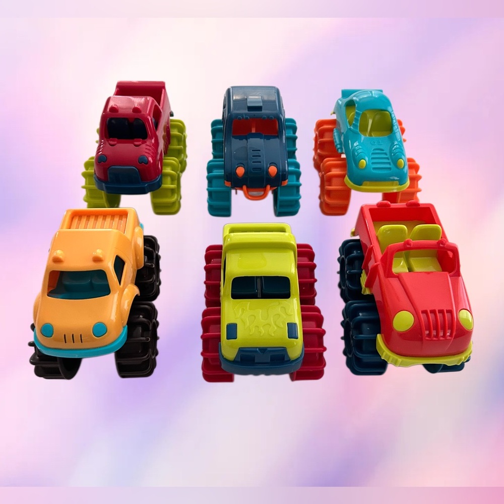 B.Toys Mini Monster Trucks - 6pcs